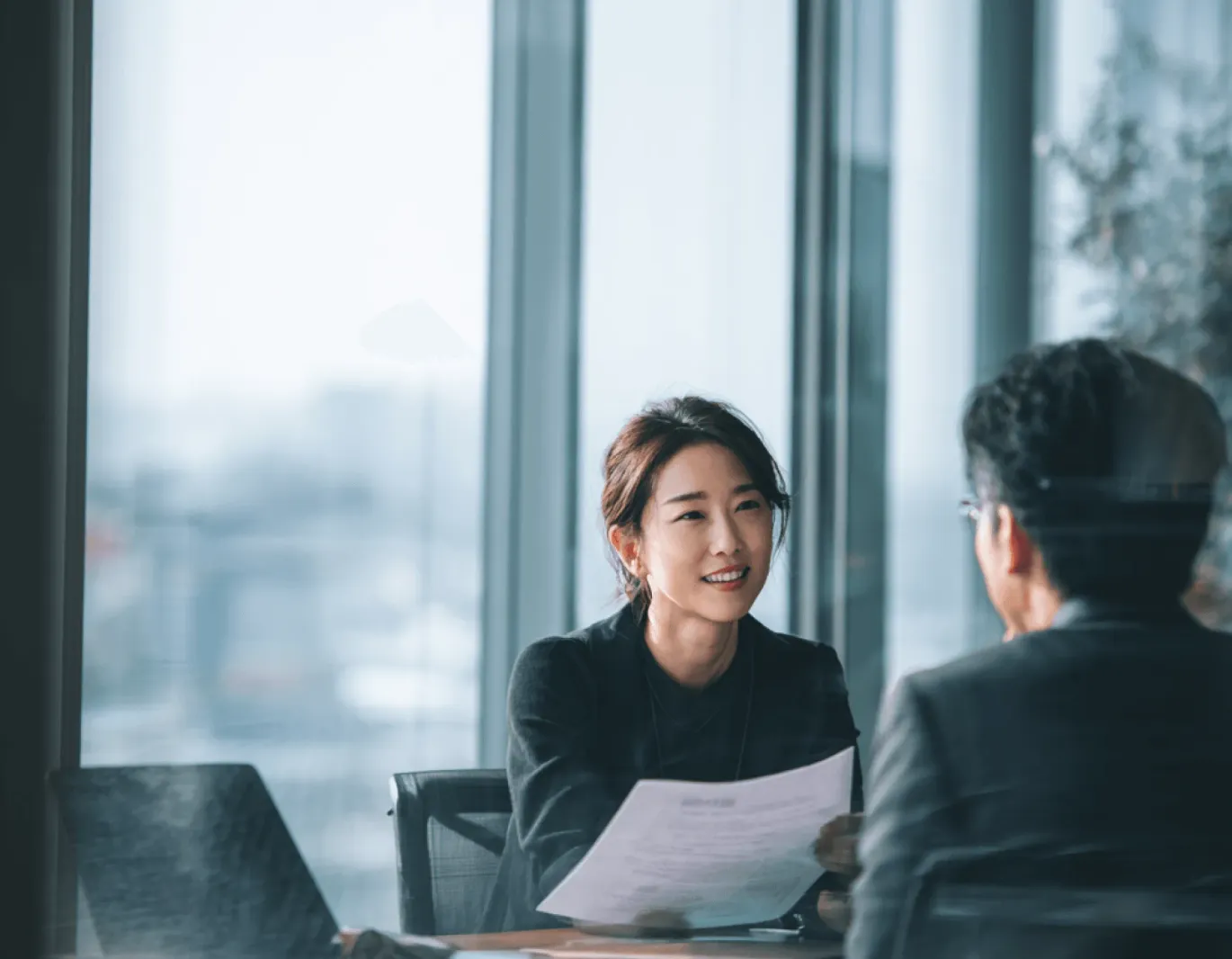 HighSpark consultants working with a client