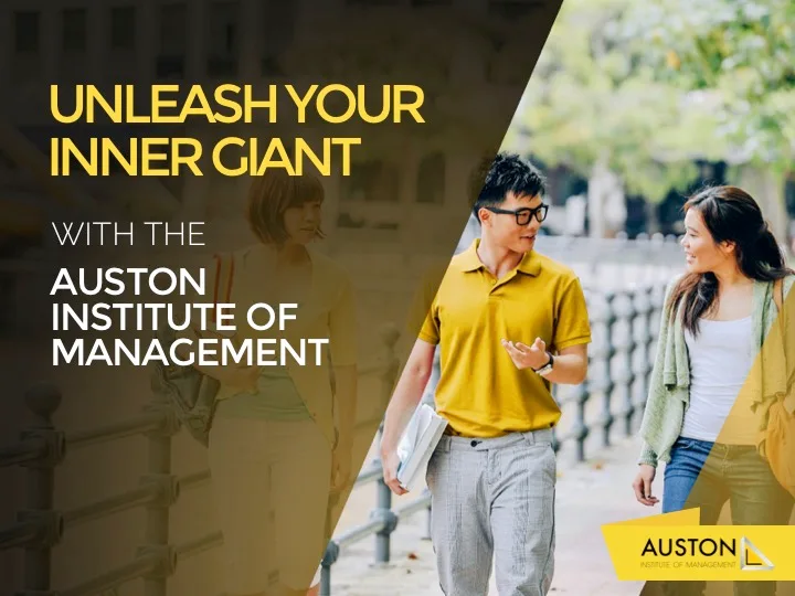 Auston Institute of Management sales presentation slide designed by HighSpark