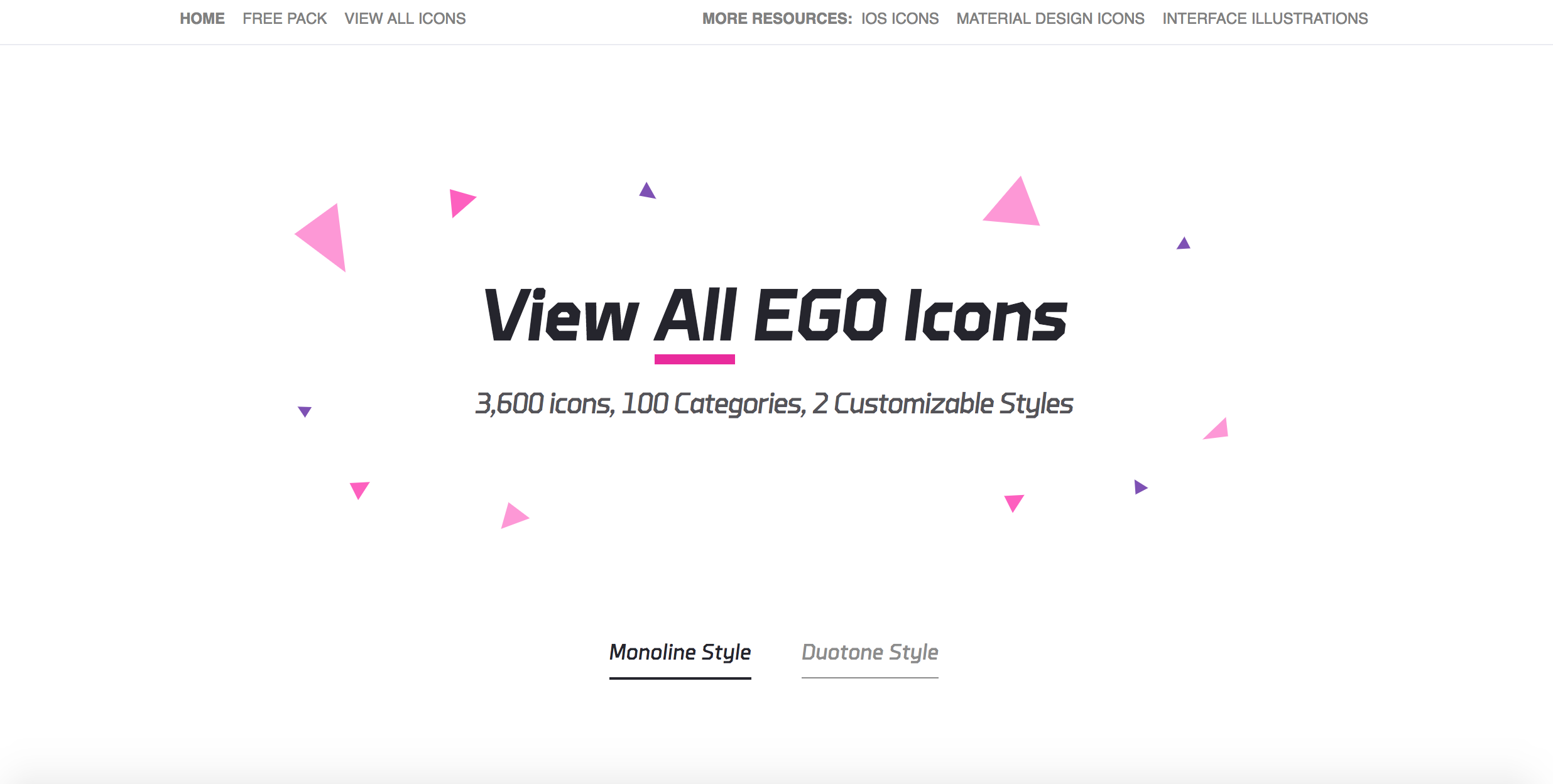 Ego icons presentation icons